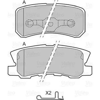 Brzdová destička VALEO Brzdové destičky 598520