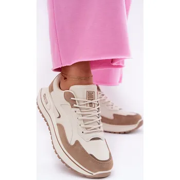 Dámské tenisky Dámské sneakers Big Star RR274A216 HI-POLY SYSTEM Barva: Béžová, Velikost: 36