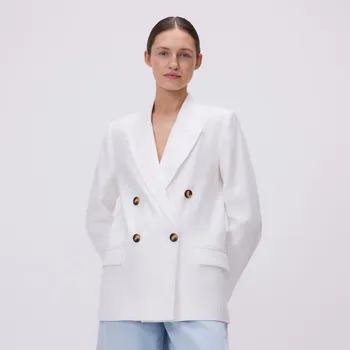 Dámské sako Reserved - Lněný blejzr - krémová - YS836-01X - YS836-01X-S