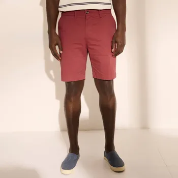 Pánské kraťasy Jednobarevné chino bermudy speciálně pro větší bříško korálová 56