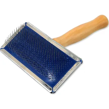 Péče o srst a drápky Kartáč Dog Fantasy drátky dřevo L