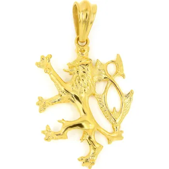 Přívěsek BRUNOshop.cz Přívěsek ČESKÝ LEV GOLD