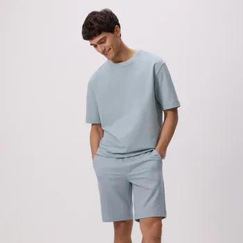 Dámské kraťasy Reserved - Teplákové šortky regular fit - petrolejová - 3824C-67X - 3824C-67X-XS