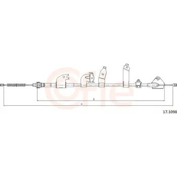Auto-moto Tažné lanko, parkovací brzda COFLE 17.1098
