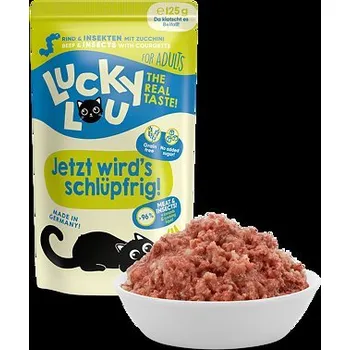 Krmivo pro kočku Lucky Lou Lifestage Adult s hovězím masem a hmyzem 125 g
