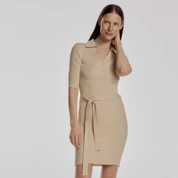 Dámské šaty Reserved - Pruhované šaty - krémová - 971FB-01X - 971FB-01X-XL