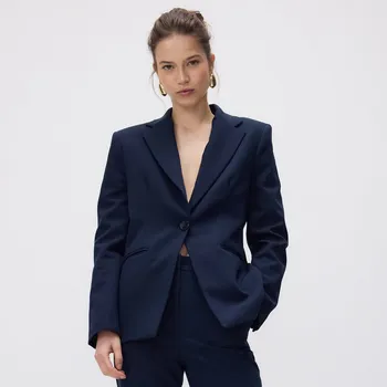 Dámské sako Reserved - Jednořadý blejzr - tmavomodrá - YT227-59X - YT227-59X-L