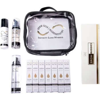 Barva na řasy a obočí Infinity Airbrush Hybrid Brows Kit – sada na airbrush