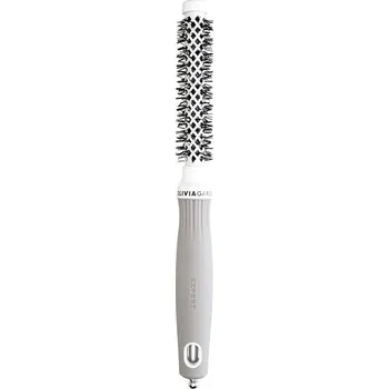 kartáč na vlasy OLIVIA GARDEN Expert Shine Wavy Bristles White&Grey 15 mm