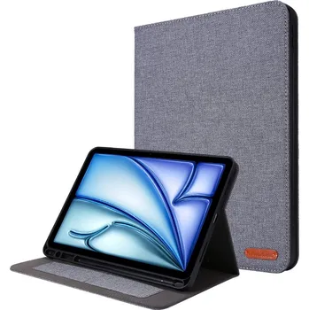 Pouzdro na tablet VSECHNONAMOBIL 106031 FABRIC Zaklápěcí kryt pro Apple iPad Air 11 2025 / Air 11 2024 šedý