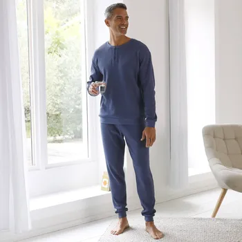 Pánská móda Pyžamo s tuniským výstřihem modrá džínová 127/136