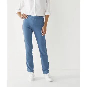 Dámské kalhoty Tvarující kalhoty s pružným pasem a efektem plochého břicha modrá 38