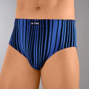 Boxerky Sada 6 ks pruhovaných slipů s vyšším pasem assort 93/100 (L)