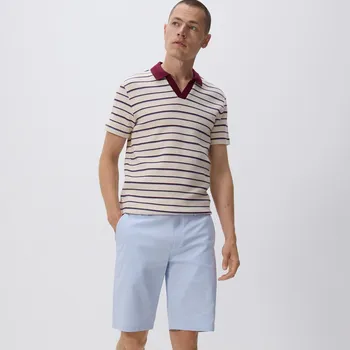 Pánské kalhoty Reserved - Kraťasy chino regular - bleděmodrá - 0051V-05X - 0051V-05X-38