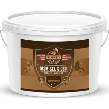 GREEN IDEA MSM gel s CBD pro koně 2700 ml