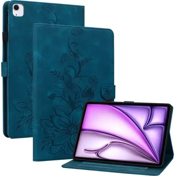 Příslušenství pro tablet VSECHNONAMOBIL 106106 ART LILY Zaklápěcí pouzdro pro Apple iPad Air 11 2025 / Air 11 2024 modré