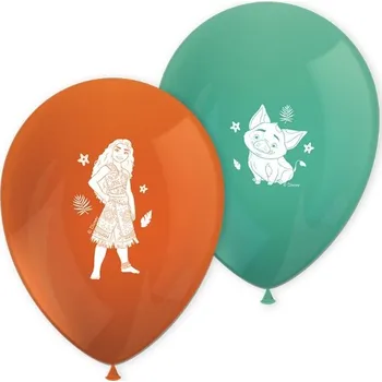 Party dekorace Latexové balonky Odvážná Vaiana 28 cm, 8 ks