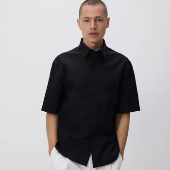 Pánská košile Reserved - Strukturální košile comfort - černý - 155DV-99X - 155DV-99X-L