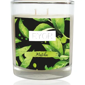 Svíčka RYOR Svíčka velká - Matcha + dáreček 3 vzorečky zdarma