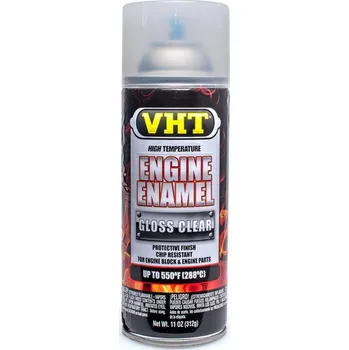VHT Engine Enamel barva na motory do 288°C, krycí čirý lak, 312g