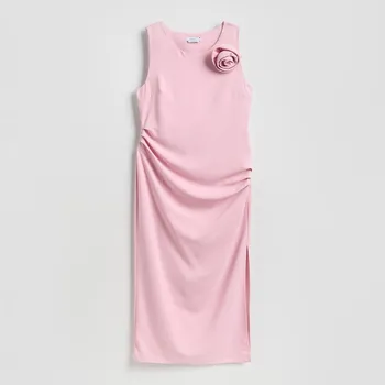 Dámské šaty Reserved - Šaty s růží - růžová - 257FH-30X - 257FH-30X-XXL