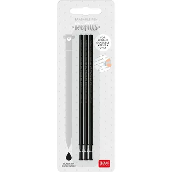 Set náplní do gumovatelných per Legami Refill Erasable Pen - Black, Legami