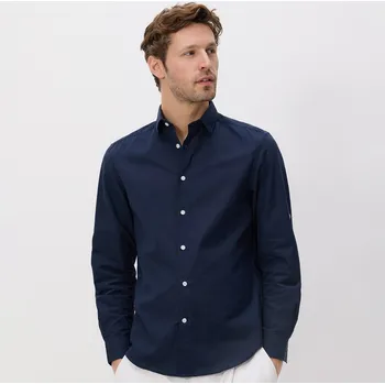 Pánská košile Reserved - Košile regular fit s vysokým podílem bavlny - tmavomodrá - 755EH-59X - 755EH-59X-XXL