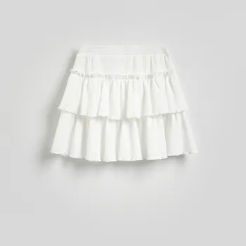 Dámská sukně Reserved - Mini sukně s volánky - bílá - 083DT-00X - 083DT-00X-M