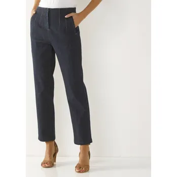 Dámské stahovací prádlo 7/8 kalhoty s vysokým zeštíhlujícím pasem tmavě modrá 38