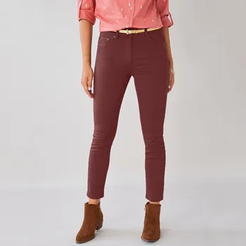 Úzké 7/8 kalhoty čokoládová 40