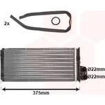 Výměník tepla, vnitřní vytápění VAN WEZEL 43006226