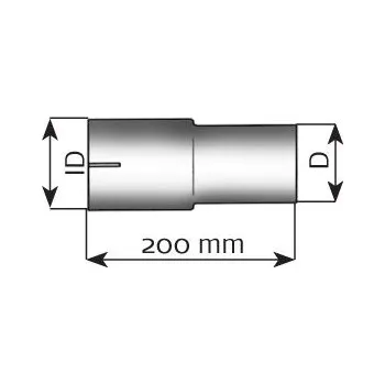 Výfuková trubka Spojka trubek, výfukový systém DINEX 93783