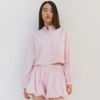 Dámské kraťasy Reserved - Šortky balónového střihu - pastelově růžová - 7397Y-03X - 7397Y-03X-L