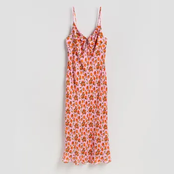 Dámské šaty Reserved - Vzorované šaty z viskózy - vícebarevná - 823EX-MLC - 823EX-MLC-S