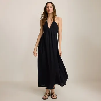 Dámské šaty Reserved - Šaty s výstřihem halter - černý - 925FB-99X - 925FB-99X-M