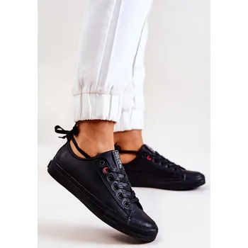 Dámské tenisky Nízké kožené Tenisová obuv Big Star JJ274006 Barva: Černá, Velikost: 36