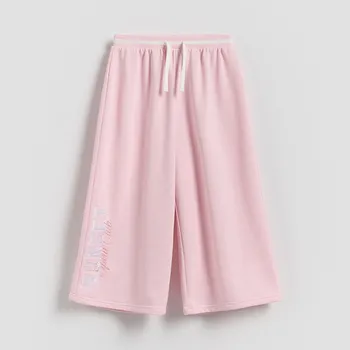 Reserved - Široké tepláky - pastelově růžová - 759EX-03X - 759EX-03X-152