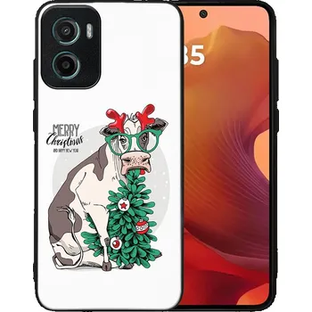 Vánoční dekorace VSECHNONAMOBIL 106911 MY ART Kryt s vánočním designem Motorola Moto G05 / Moto E15 MERRY CHRISTMAS (074)