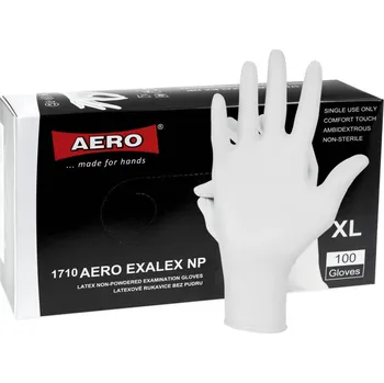 Rukavice vyšetřovací latexové XL pudrované100ks