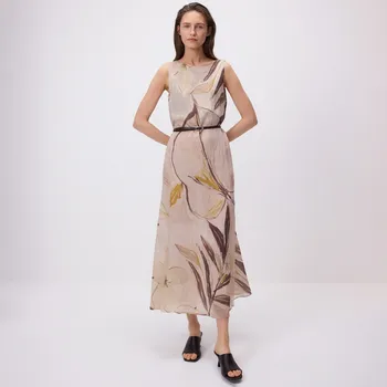 Dámské šaty Reserved - Midi šaty s příměsí modalu - vícebarevná - 234FH-MLC - 234FH-MLC-XS