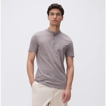 Pánské oblečení Reserved - Polo střihu regular se stojáčkem - béžová - 842DI-08X - 842DI-08X-M