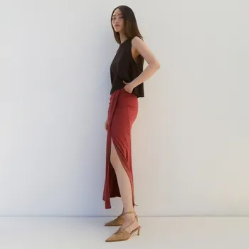 Dámská sukně Reserved - Maxi sukně s modalem - měděná - 9219H-28X - 9219H-28X-L