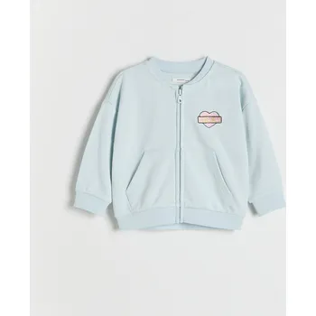 Dívčí mikina Reserved - Mikina bomber Paw Patrol - bleděmodrá - 380DB-05X - 380DB-05X-98