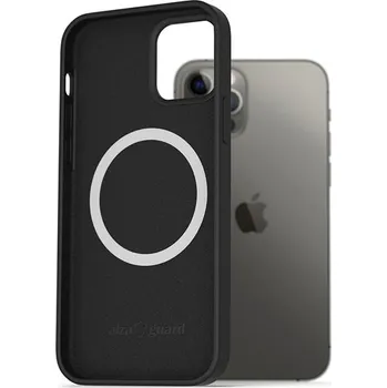 Telefonní příslušenství AlzaGuard Silicone Case Compatible with Magsafe pro iPhone 12 / 12 Pro černý