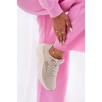 Dámské tenisky Sportovní Boty Tenisky Dámské Big Star RR274A145 HI-POLY SYSTEM Barva: Béžová, Velikost: 39