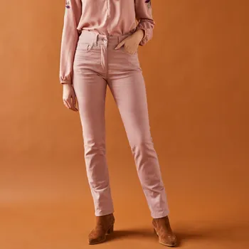 Dámské kalhoty Zeštíhlující kalhoty, menší postava šedorůžová 44