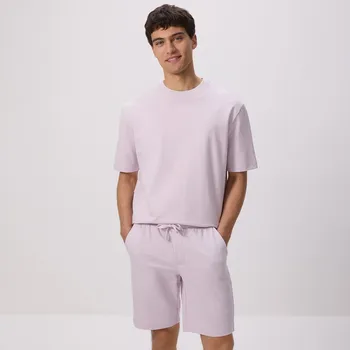 Dámské kraťasy Reserved - Teplákové šortky regular fit - levandulová - 3824C-04X - 3824C-04X-M