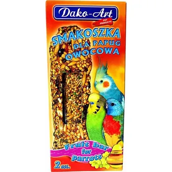 Krmivo pro ptáka Tyčinka malý papoušek s ovocem Dako (2 ks)