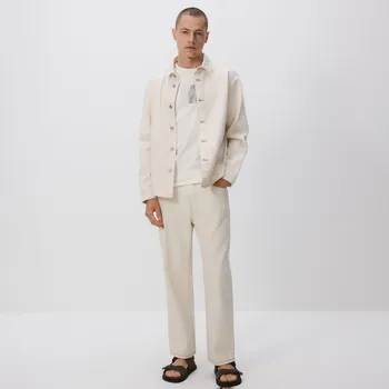 Pánské oblečení Reserved - Džíny straight leg - krémová - YU857-01J - YU857-01J-31