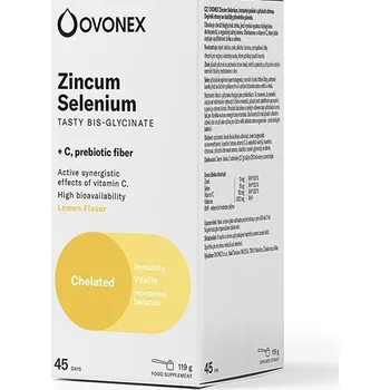 Přírodní produkt Ovonex Zinek Selen, citrónová příchuť 119 g